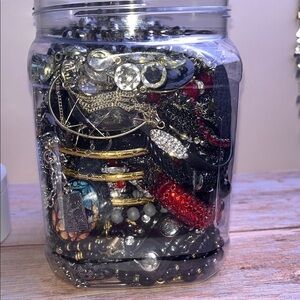 Mystery Goth Gothic  Jewelry Jar 4lbs No Junk!!!!